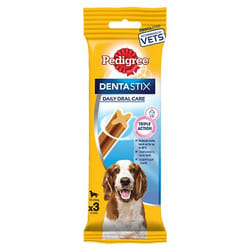 Pedigree Dentastix Medium 180 g Adulte Bœuf, Poulet