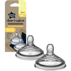 Tommee Tippee Closer To Nature Advanced Anti-colic Teat Medium Flow 3m+ 2 pcs