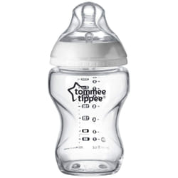 Tommee Tippee Closer to Nature biberon 250 ml Verre Transparent, Blanc