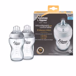 Tommee Tippee Biberons Easi-Vent biberon 340 ml Transparent, Blanc