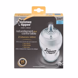 Tommee Tippee Biberons Easi-Vent biberon 340 ml Transparent, Blanc
