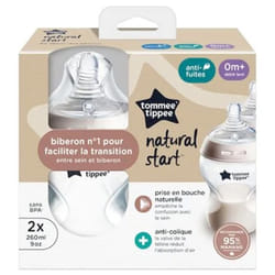 Tommee Tippee Natural Start Anti-Colique 2 Biberons 260 ml 0 Mois et +