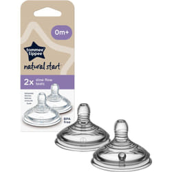 Tommee Tippee Natural Start Anti-Colic Teat Slow Flow 0m+ 2 pcs