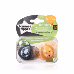 Tommee Tippee Fun Style Sucet 6-18m Mixte x2