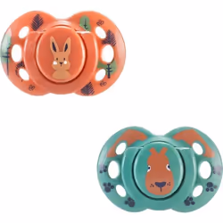 Sucette - TOMMEE TIPPEE - FUN - 18-36 mois - Lot de 2 sucettes symétriques sans BPA - Capsule de stérilisation réutilisable