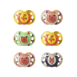 Tommee Tippee - Sucettes fun - 6-18 mois - Lot de 6 - Forme Orthodontique Symétrique - Silicone sans bpa