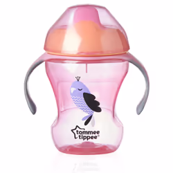 Tommee Tippee Tasse Easy Drink Girl, Gobelet à boire, 6 mois, Rose, Plastique, Fille, 230 ml