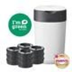 TOMMEE TIPPEE Poubelle à Couches Twist & Click Starter Pack Protection Anti-Odeur Et Anti-Germe Garantie Lot de 12