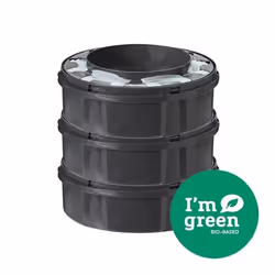 TOMMEE TIPPEE Recharges poubelle à couches Twist & Click avec GREENFILM antibactérien d’origine durable lot de 3
