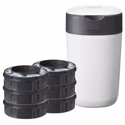 Tommee Tippee Poubelle à Couches Twist & Click + 6 Recharges