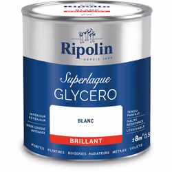 Ripolin Superlaque Glycéro - Sous-couche intégrée - Intérieur & Extérieur Une laque glycéro au tendu parfait : ne corde pas à ...