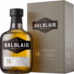 Balblair 12 Year Old, 0,7 L, Single malt, Écosse, Highland, 12 année(s), Bouteille en verre