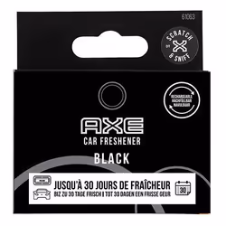 AXE Refillable Vent Black, Désodorisant voiture, Aération, Noir, Aluminium, 30 jour(s), Boîte avec crochet
