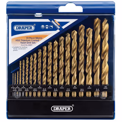 Draper Boîte de 19 forets HSS titane 1 à 10mm