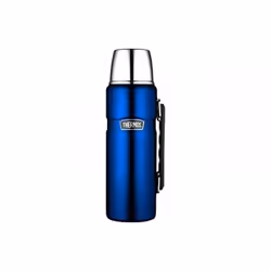 Bouteille isotherme - THERMOS - King - 12L - Bleu métal - Acier inoxydable