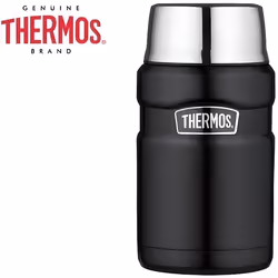 Porte-Aliments - THERMOS - XL KING - 710 ML - Acier inoxydable - Noir mat