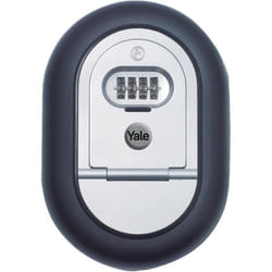 Boîte à clés sécurisée à code programmable 4 chiffres - YALE - Y500 - Résistant aux intempéries et aux effractions - Gris/Noir
