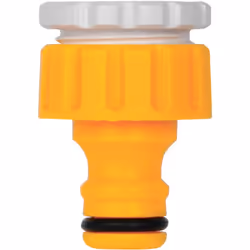 Hozelock Raccord pour robinet fileté, PVC, Gris, Jaune