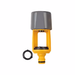 Hozelock Multi-kraan-waterdief koppeling, Connecteur de robinet, PVC, Gris, Jaune, Ovale, Rond, Carré, 4,3 cm, 108 mm