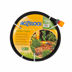 Hozelock Tuyau poreux 15m, 15 m, Au-dessus du sol, Noir, Tuyau seulement, Caoutchouc, 1,25 cm