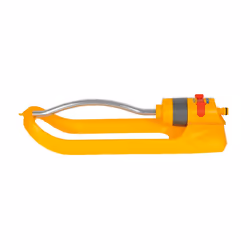 Hozelock Arroseur rectangulaire Plus 180 m², Système d'aspersion d'eau oscillant, 180 m², 10 bar, Argent, Jaune