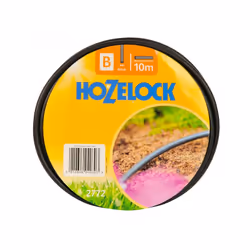 Hozelock Tuyau 4 mm, 10 m, Au-dessus du sol, Noir, Tuyau seulement, PVC, 4 mm
