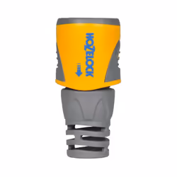 Hozelock Raccord fin de tuyau rapide PLUS (12,5mm et 15mm), Connecteur de robinet, Femelle, Plastique, Gris, Jaune