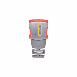 Hozelock Raccord AquaStop PRO (12,5mm et 15mm), Connecteur de pistolet/pulvérisateur, Femelle, Laiton, PVC, Gris, Rouge