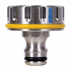 Hozelock Raccord de robinet extérieur métallique Pro 1 », Connecteur de robinet, Mâle, Laiton, Chrome