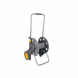 Hozelock Dévidoir chariot équipé 60 m, Chariot sur roues, Manuel, Fonctionnel, Vert, Gris, PVC, Autonome