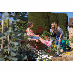 Hozelock Flexi Spray Lance d'arrosage de jardin PVC Gris, Jaune