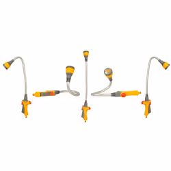 Hozelock Flexi Spray Lance d'arrosage de jardin PVC Gris, Jaune