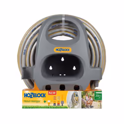 Porte tuyau à fixation murale + 20m de tuyau de jardin Select Pour un gain de place et un rangement des plus pratiques, ce ki ...