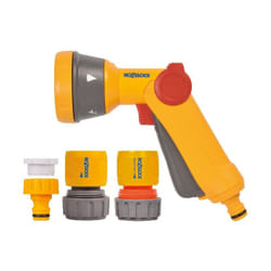 Kit de démarrage 15mm pistolet multi jets 2022 pour le nettoyage et l'arrosage - Hozelock