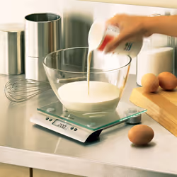 Salter 3003 SSSVDR08 escabeaux de cuisine Acier satin, Transparent Comptoir Carré Balance de ménage électronique