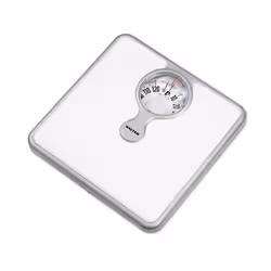Salter 484 WHKR, Pèse-personne mécanique, 133 kg, Blanc, kg, Carré, Analogique