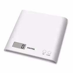 Salter 1066 WHDR15, Balance de ménage électronique, 3 kg, 1 g, Blanc, Plastique, Comptoir