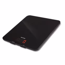 Salter 1150 BKDR, Balance de ménage électronique, 5 kg, 1 g, Noir, Verre, Verre