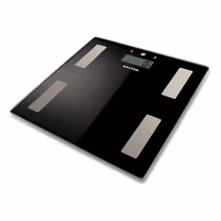 Salter 9150 BK3R, Pèse-personne électronique, 180 kg, 100 g, Noir, Verre, 8 utilisateur(s)