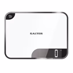 Salter 1079 WHDR escabeaux de cuisine Noir, Blanc Comptoir Balance de ménage électronique