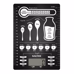 Salter 1171 CNDR escabeaux de cuisine Noir Comptoir Rectangle Balance de ménage électronique
