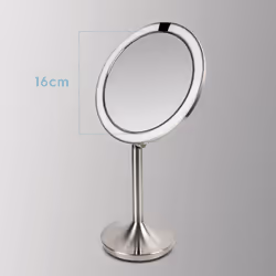 HoMedics Twist miroir de maquillage Autonome Rond Acier inoxydable