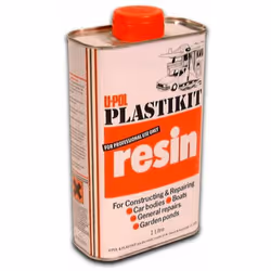 UPOL - Résine polyester - 1 litre - Opaque - RE/1 - Ce produit de marque UPOL est neuf. - Ce produit de marque UPOL est neuf.
