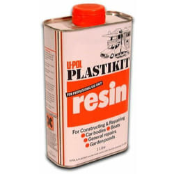 Upol - Résine polyester - 1 litre - Opaque - RE/1 - Ce produit de marque est neuf.