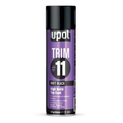 U-pol - upol - Peinture premium en aérosol de 450 ml - Noir mat - trimmb/al - Ce produit de marque upol est neuf.