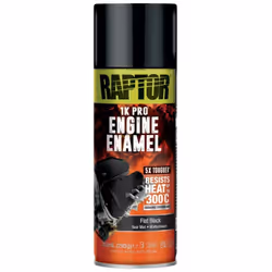 Peinture céramique moteur, noir mat, 363ml Raptor Qualité professionnelle Idéale pour les blocs moteurs, les accessoires de m ...