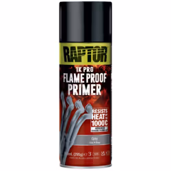 Primer Gris pour Peinture ignifuge Haute température 336ml Raptor Qualité professionnelle À utiliser avant l’application de l ...
