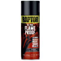 Peinture ignifuge Haute température Noir Mat 338ml Raptor Peinture ignifuge Qualité professionnelle Idéale pour les collecteu ...