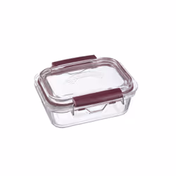 Kilner Fresh Storage 0.60Lt, Boîte, Rectangulaire, 0,6 L, Bordeaux, Transparent, Verre, 146 mm