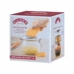 Kilner Grater pot Cylindre Verre Transparent